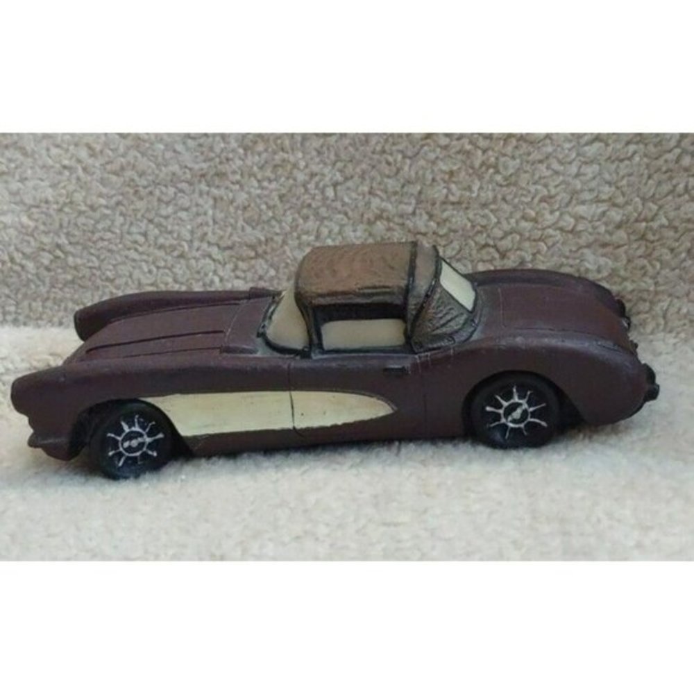 Vintage Resin Car 1957 Corvette brown‎